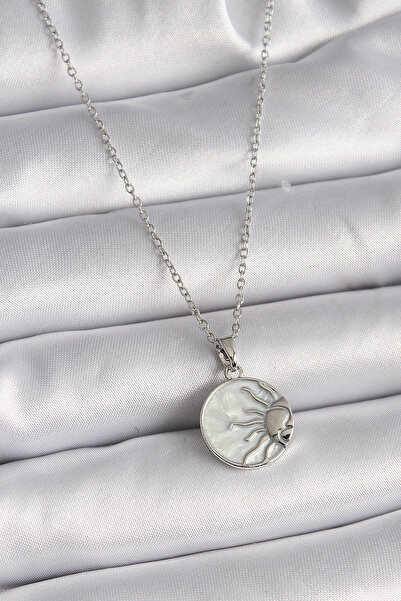 northcity n 316L Steel Silver Color Chain White Pearlescent Sunset Model Wome...