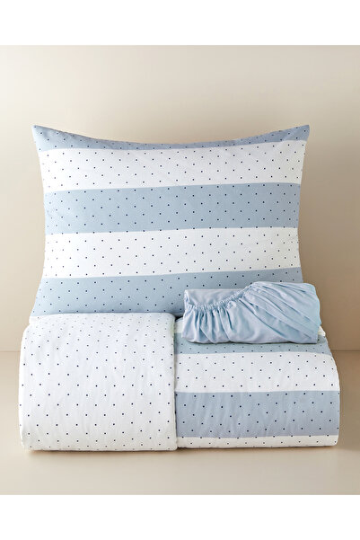English Home Lines & Dots Kolay Ütülenir Tek Kişilik Nevresim Takımı 160x220 ...