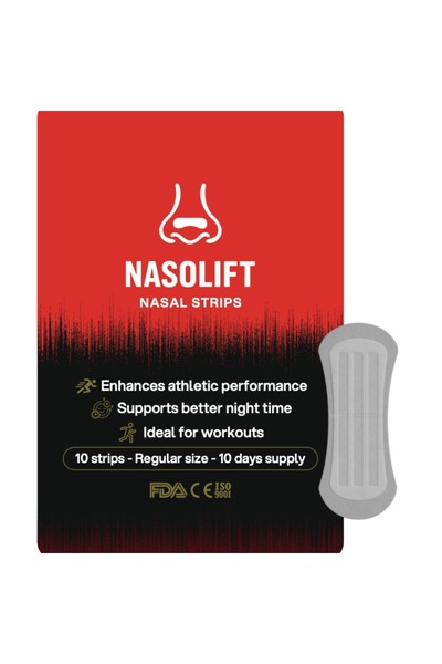 Nasolift Set 10 Buc Benzi Nazale Transparente pentru Confort Respirator și Ac...