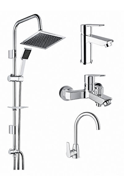 KALE Mare Battery Set and 53260 Rain Quadro Shower System