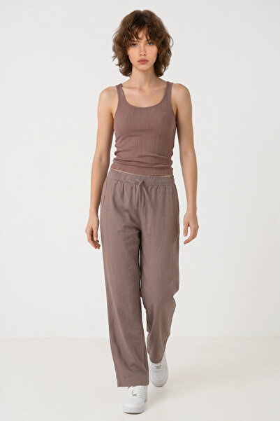 No Matter What Wide Leg Pants with Elasticated Cuffs