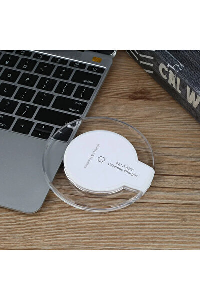Primo Plus Fantasy Crystal Clear Qi Wireless Charger Pad - Slim Desktop Charg...
