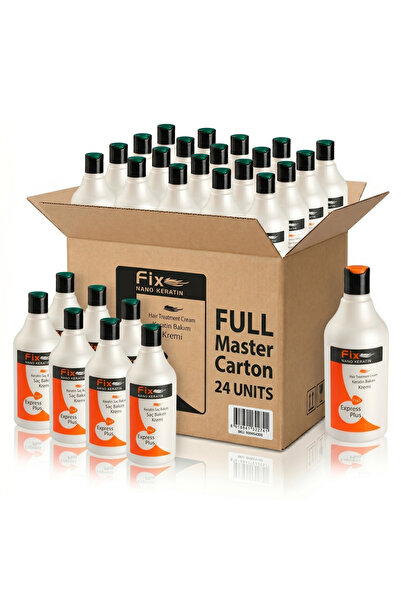 Fix Nano Keratin 18-MEA-Etkili Saç Düzleştirici Bakım Kremi 500 ml x 24 Adet (Koli İçi Avantajlı Paket)
