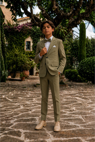 Momivi Kids Jachetă blazer pentru băieți, costum elegant pentru ocazii specia...