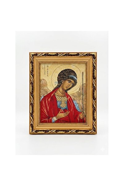 VERSET Orthodox Textile Icon (Tapestry) Saint Archangel Michael, Gold Baroque...