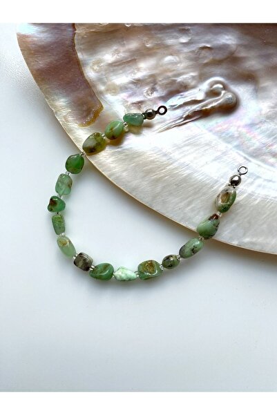 LADIN DOGALTAŞ Chrysoprase Natural Stone Bracelet