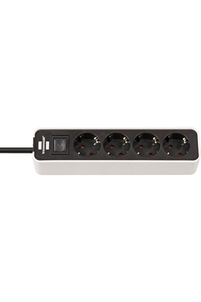 Brennenstuhl Ecolor Extension Cord, with Switch, 4 Sockets, H05VV-F 3G1.5 Cab...
