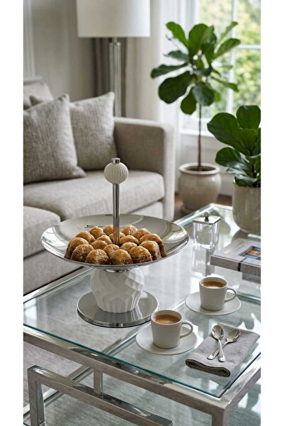 Generic Luxury Style Dessert Fruit Tray with Elevated Stand Modern Design Dec...