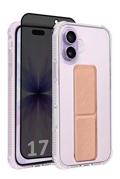 CATANES 2 Packs Finger Grip Clear Case Cover for iPhone 17 - Kickstand Car Ma...