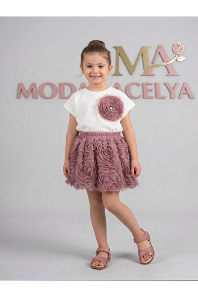 MODA AÇELYA Güllü Etekli Takım