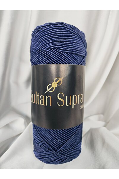 Sultan Supra Navy Blue Hand Knitting Yarn 200Gr.-200Mt. (1 Piece) - Color: 3225