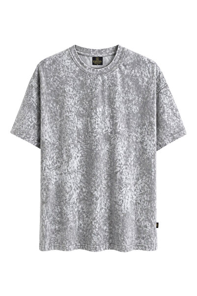 Espina Premium Tricou unisex oversize cu decolteu rotund, imprimat vintage, c...