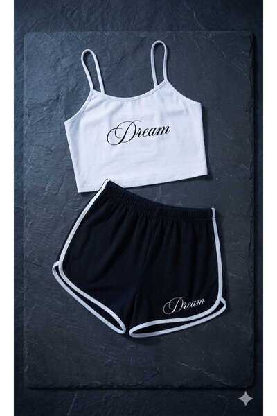 PEMBİŞ HOMEWEAR Natural Pamuk süprem crop basic