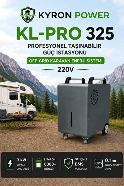 Kyron Power Kl-Pro 325 Profesyonel Taşınabilir Güç Istasyonu Off-Grid Karavan...