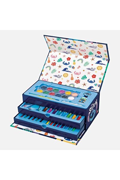Disney Jumbo Cardboard Suitcase Coloring Set, Stitch