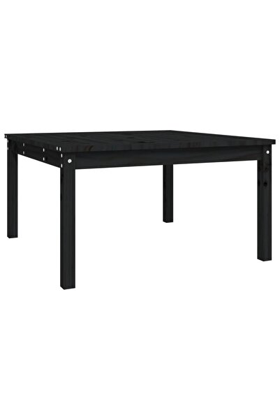 vidaxl Măsuță de grădină, negru, 82,5x82,5x45 cm, lemn masiv de pin