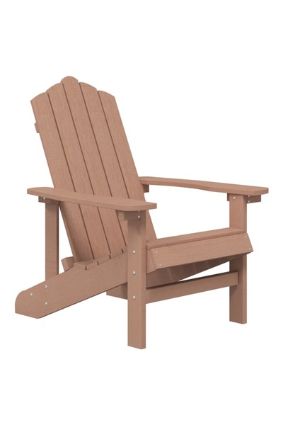 vidaxl Scaun de grădină Adirondack, maro, HDPE