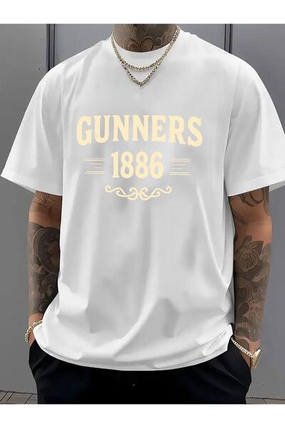 bolivia's تي شيرت رجالي صيفي كاجوال - تصميم GUNNERS 47 بطول 9 أمتار، خفيف الو...