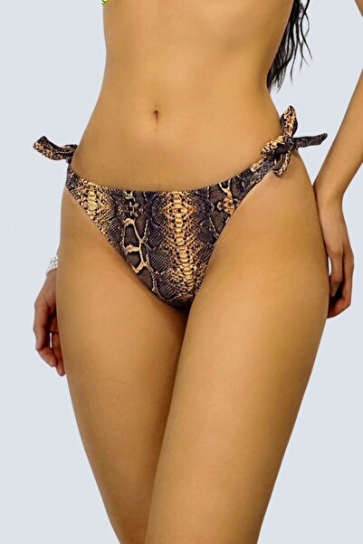 FashionForYou Women's MOYA Roar swim briefs, medium waist and adjustable fit,...