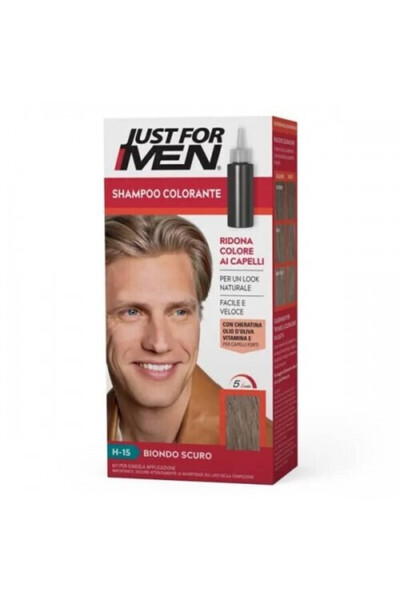 Just For Men Σαμπουάν Βαφής Χωρίς Αμμωνία 15 Σκούρο Ξανθό 30 ml