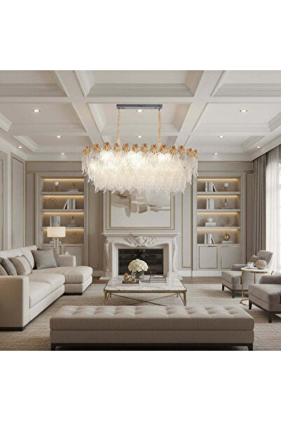 iTin MURANO Crystal Chandelier Supremo 10x E14, 100x40 cm, Gold, Adjustable h...