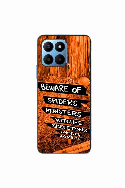 OEM Husa compatibila cu Honor X8 5G Silicon Gel Tpu Model Halloween Beware Signs