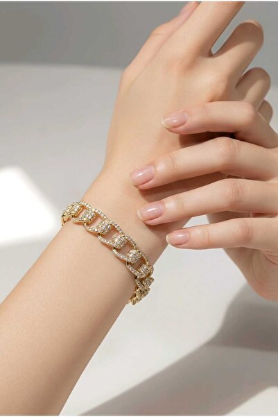 NN Bratara dama TERY ,inoxidabila placat cu aur 14 k