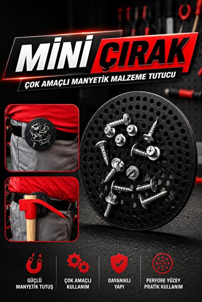 pratikmen Mini Çırak Çok Amaçlı Manyetik Malzeme Tutucu