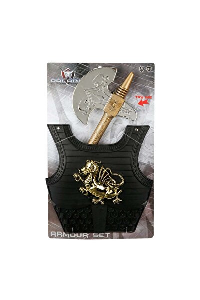 Paladin Set pentru cavaler, topor si armura cu lumini si sunete,