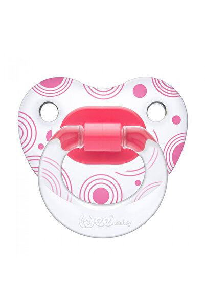 Wee Baby Transparent orthodontic silicone pacifier with design no. 3,
