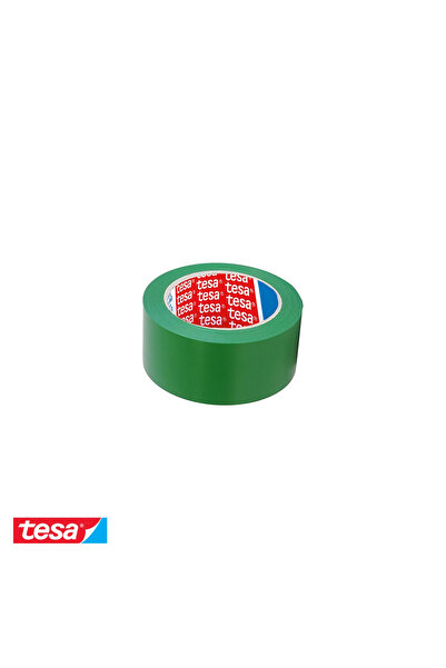 Tesa Bandă adezivă de marcare verde, din PVC plasticizat, cu adeziv cauciucat...