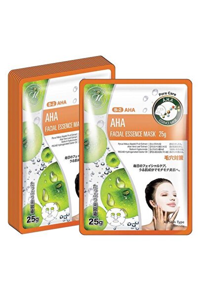 Mitomo AHA Îngrijire Pori - 5 bucăți - Set de măști faciale exfoliante