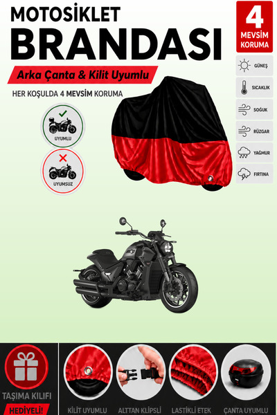 Cemku Double غطاء علوي أسود - سفلي أحمر، غطاء خلفي متوافق مع RKS C1002 V للدر...