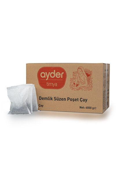 Ayder Timya BÜYÜK PAKET DEMLIK POŞET SİYAH ÇAY (200 adet x 30 gr. = 6 KG)
