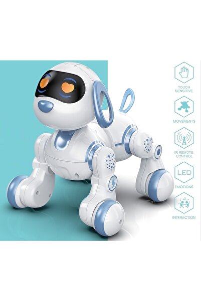 Vardem Uzaktan Kumandalı İnteraktif Şarjlı Akıllı Robot Köpek Işıklı Sesli Ha...