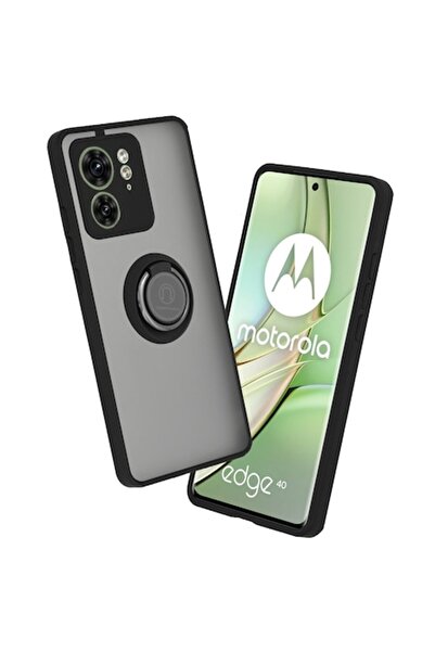 DAMUR Husă de protecție TPU cu inel pentru Motorola Edge 40 / Edge (2023), In...