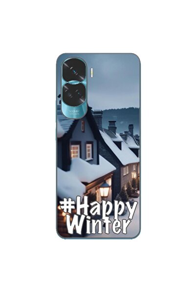 OEM Husa compatibila cu Honor 90 Lite 5G Silicon Gel Tpu Model Happy Winter