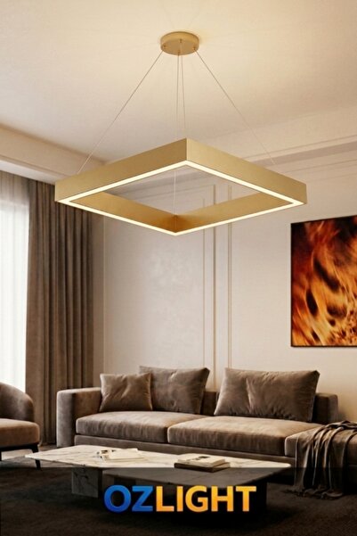 OZLIGHT AYDINLATMA OZLIGHT Kare LED Sarkıt Avize 30x30 cm 32W - 5 Farklı Kasa...