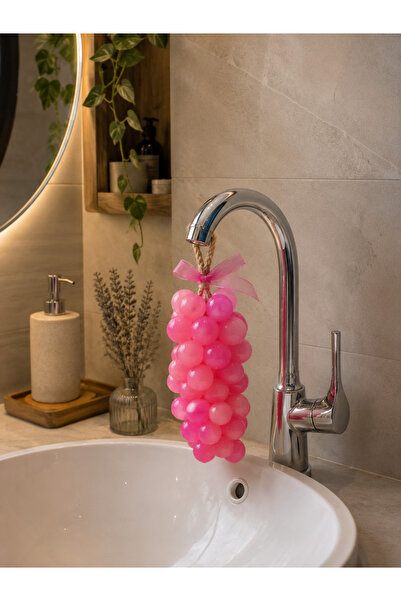 NeFizzDoğa Handmade Grape Bunch Soap Decorative Scented Bath Soap Pink