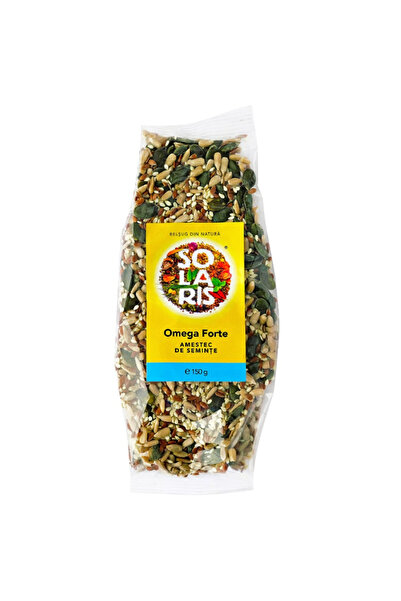 Solaris Plant Amestec Omega Forte Solaris, 150g – Mix de Semințe Bogate în Ac...
