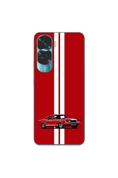 OEM Husa compatibila cu Honor 90 Lite 5G Silicon Gel Tpu Model Red Mustang