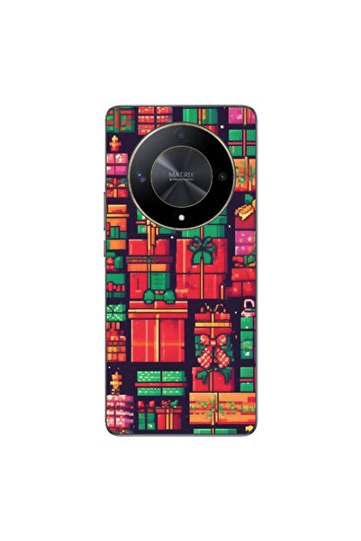 OEM Θήκη συμβατή με Honor Magic6 Lite από σιλικόνη gel TPU με σχέδιο Pixel Art