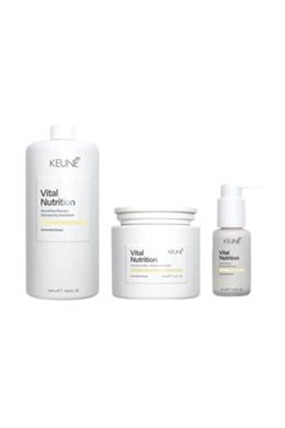 Keune Pachet Hranitor pentru Par - Vital Nutrition Nourishing: Sampon 1000 ml...