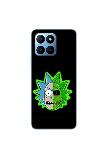 OEM Калъф, съвместим с Honor X6, силиконов гел TPU модел Рик и Морти Извънземен