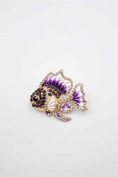 Royaleks Fish Brooch - Purple