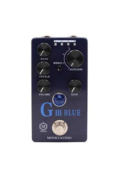 Choice Mosky G III BLUE Overdrive Distortion Preamp Effect Pedal True Bypass ...