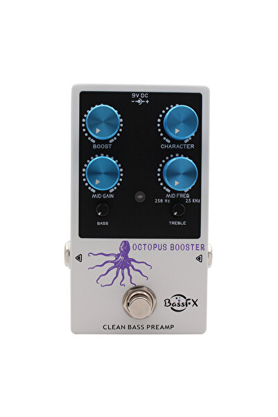 Choice Fanmuzk Octopus Booster Bass Preamp Pedal 3-Band EQ for Electric Bass ...