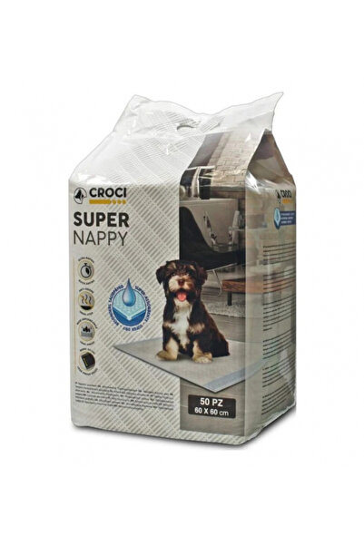 Croci Croc Super Nappy απορροφητικά επιθέματα για σκύλους, 60 x 60 εκ., 50 τε...