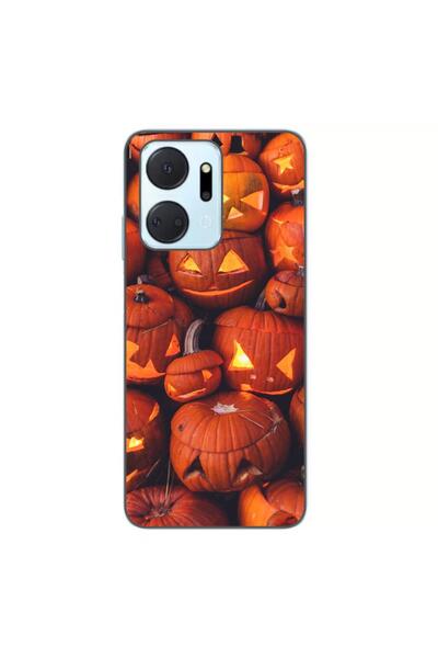 OEM Husa compatibila cu Honor X7a Silicon Gel Tpu Model Halloween Dovleci Lum...