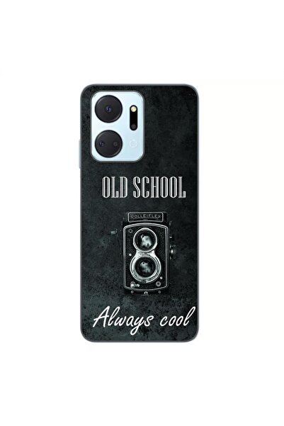 OEM Husa compatibila cu Honor X7a Silicon Gel Tpu Model Retro Camera